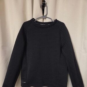 Layer 8 Black Ribbed Long Sleeve Top